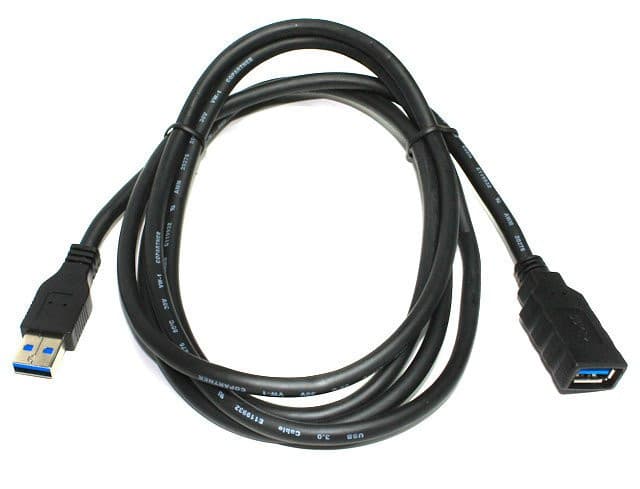 Кабель подовжувач USB 2.0 AF to AM 4.5м Black (287334)
