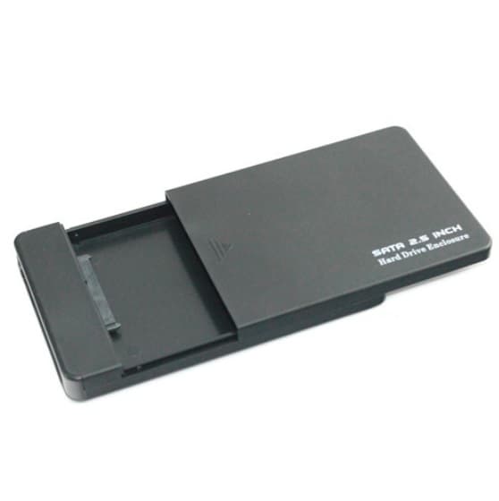 Зовнішня кишеня жорсткого диска HDD з висувною кришкою 2.5'' USB 3.0 SATA Black (424661)