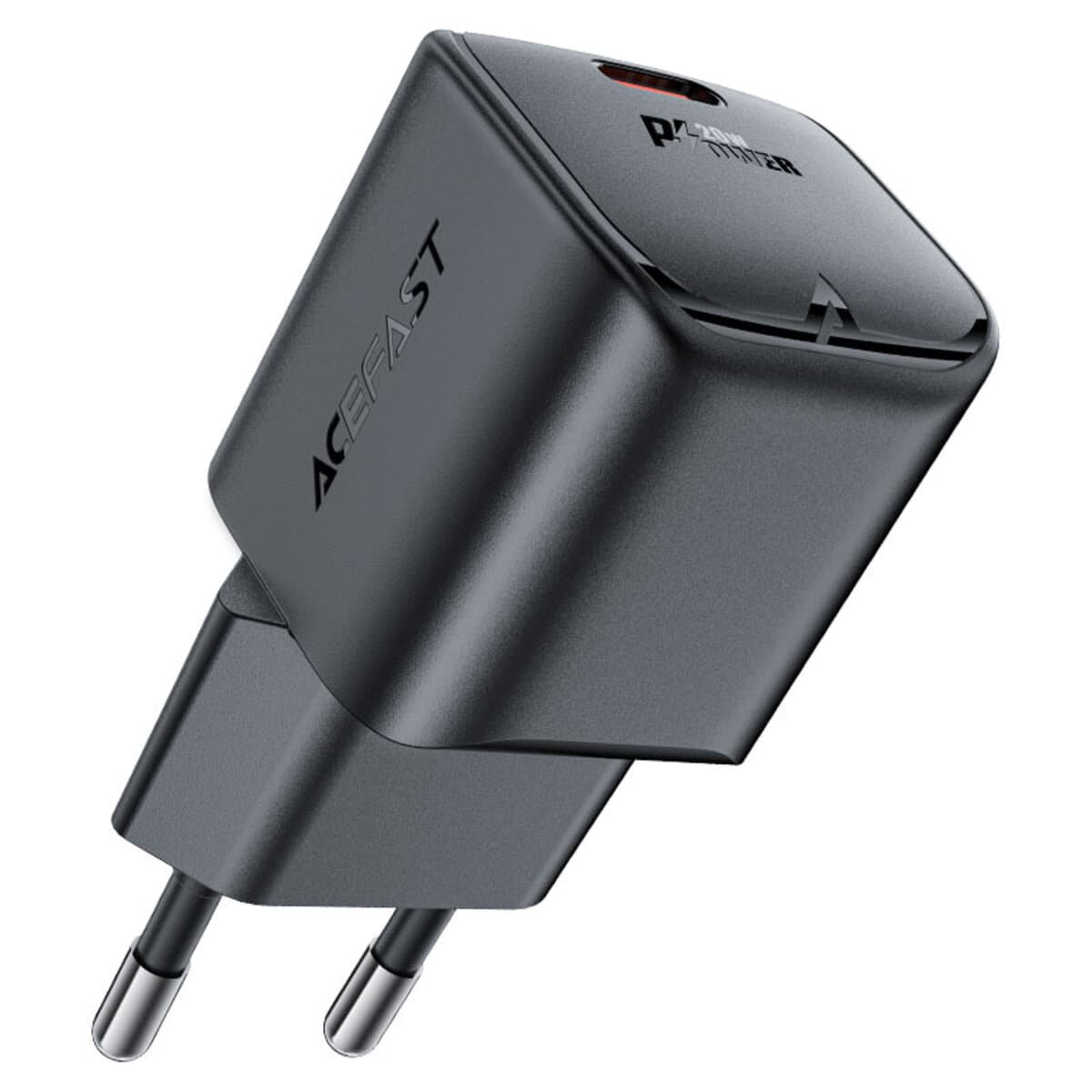 Зарядний пристрій ACEFAST A73 mini PD20W GaN USB-C Charger Black