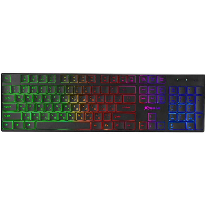 Проводная игровая клавиатура XTRIKE ME KB-511 RU 104кл RGB LED USB Black