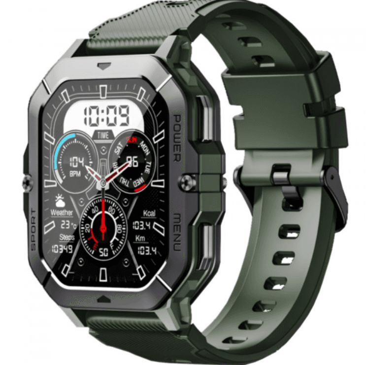 Смарт-годинник Oukitel BT101 2.02'' BT5.3 IP69 Grey-Green
