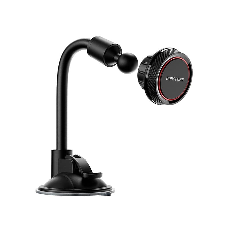 Тримач для телефону автотримач BOROFONE BH18 Journey series in-car phone holder carbon fiber pattern durable Black