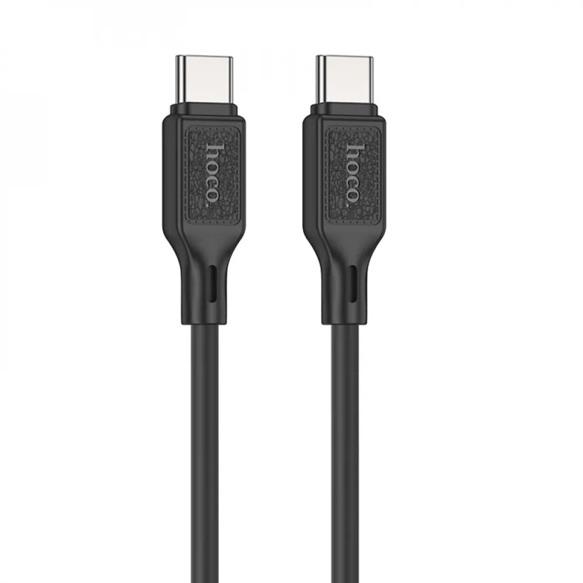 Кабель HOCO X90 Cool 60W silicone charging data cable for Type-C to Type-C 1м Black