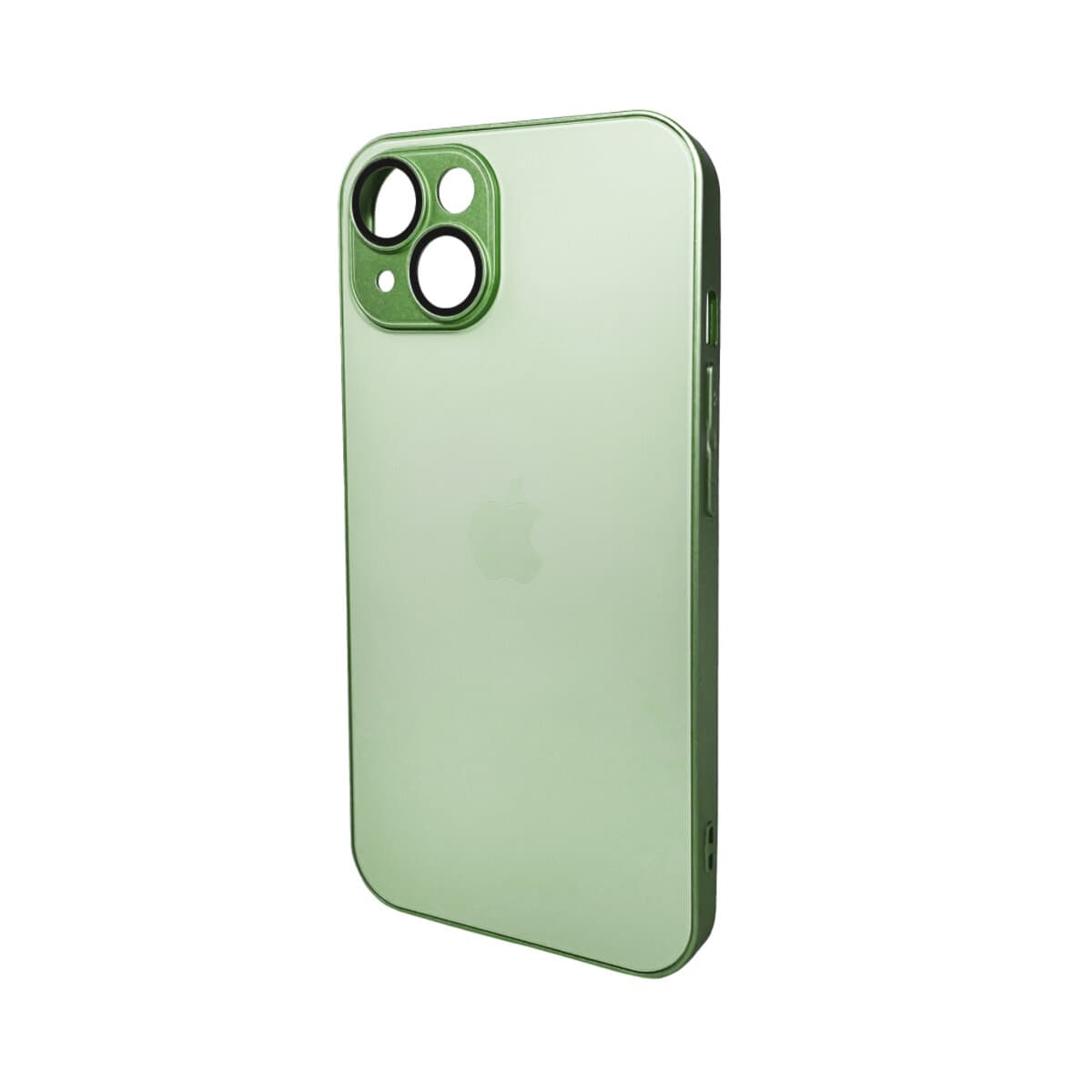 Захисний чохол-накладка AG Glass Matt Frame Color Logo для Apple iPhone 15 Light Green (AGMattFrameiP15LGreen)