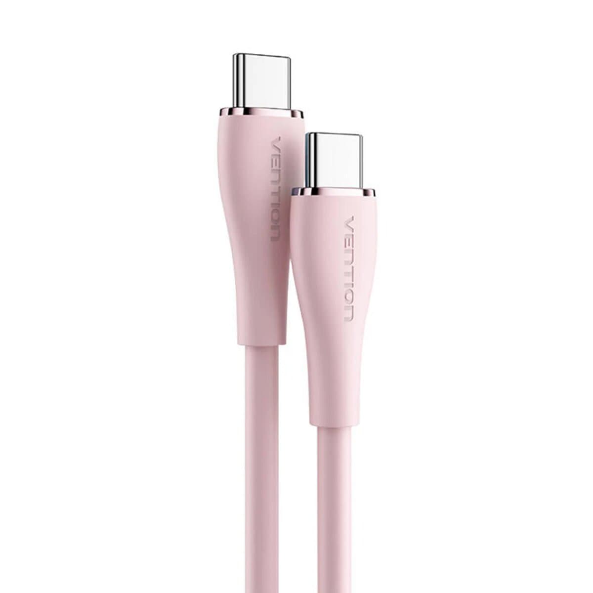 Кабель Vention Type-C to Type-C Cable 5A 1m Silicone Type Pink (TAWPF)