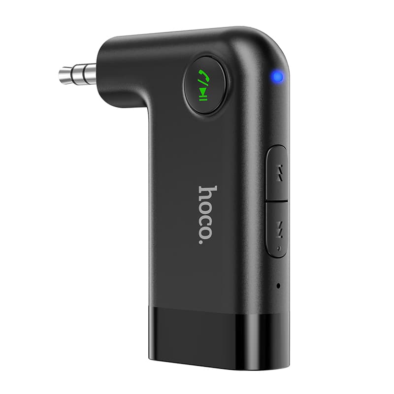 Bluetooth-ресивер HOCO E53 Dawn sound in-car AUX wireless receiver BT5.0 145mAh Black