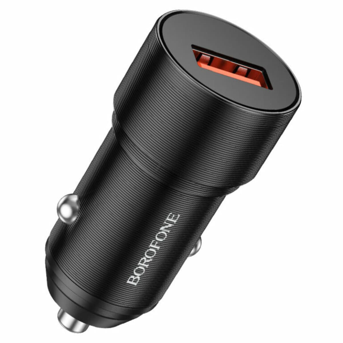 Автомобільний зарядний пристрій BOROFONE BZ19A Wisdom single port QC3.0 1xUSB car charger 18W Black (BZ19AB)