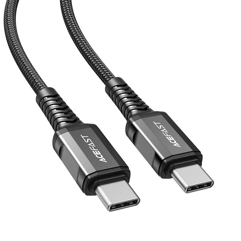 Кабель ACEFAST C1-03 Type-C to Type-C 3A 1.2m nylon aluminum connectors Black