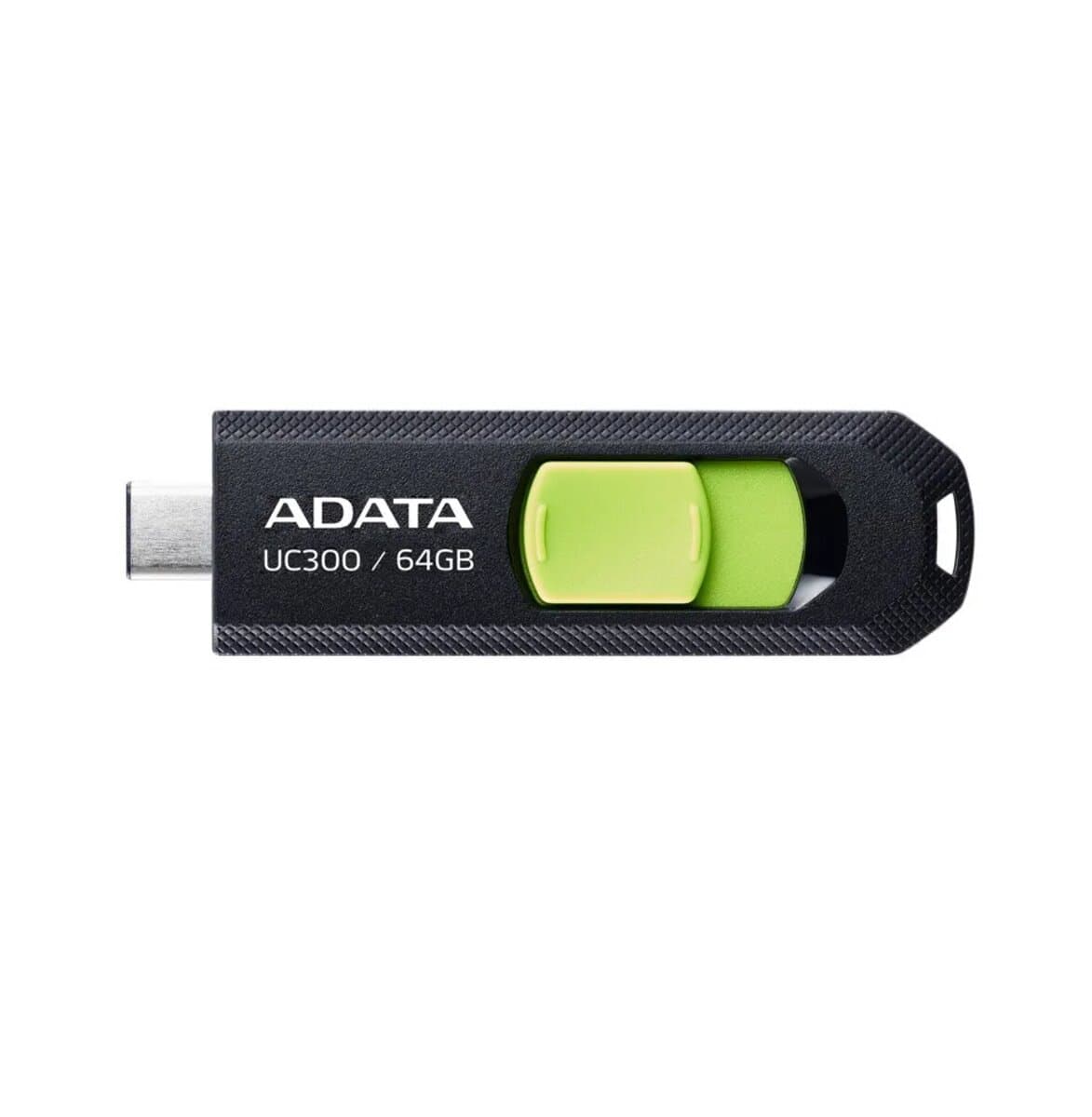 Флеш память флешка Flash Adata UC300 64Gb USB 3.2 Gen1 Type-C Black-Green (ACHO-UC300-64G-RBK/GN)