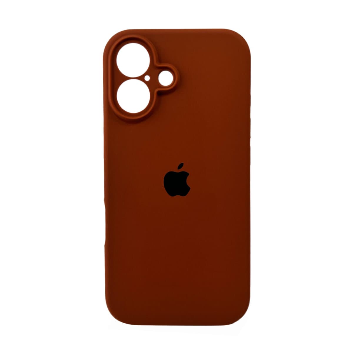 Захисний чохол-накладка Silicone Full Case AA Camera Protect для Apple iPhone 16 Saddle Brown (FullAAi16-42)