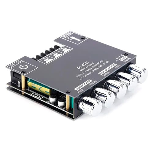 Аудио усилитель мощности звука Wuzhi ZK-MT21 2x50Вт 1x100Вт Bluetooth 5.0 (805938)