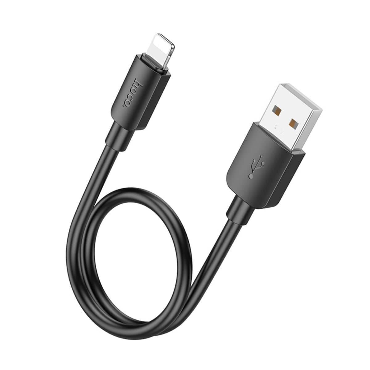 Кабель HOCO X96 Hyper charging data cable USB to Lightning 0.25m 2.4A 12W Black