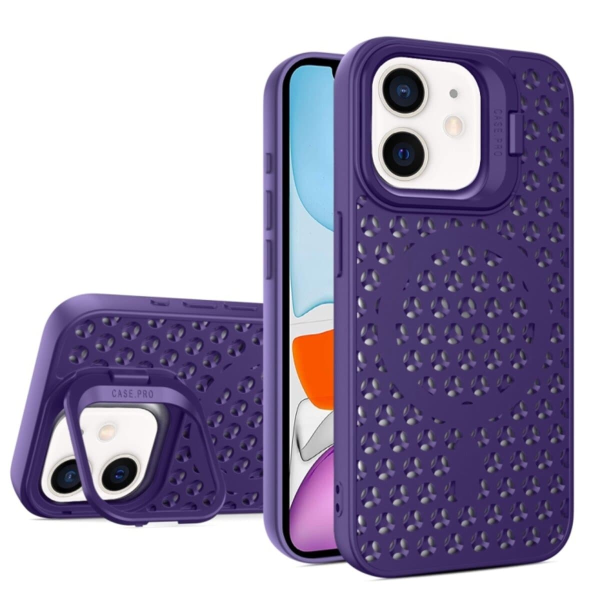 Защитный чехол-накладка Cosmic Grater Stand для Apple iPhone 11 Purple (GRASTiP11Purple)