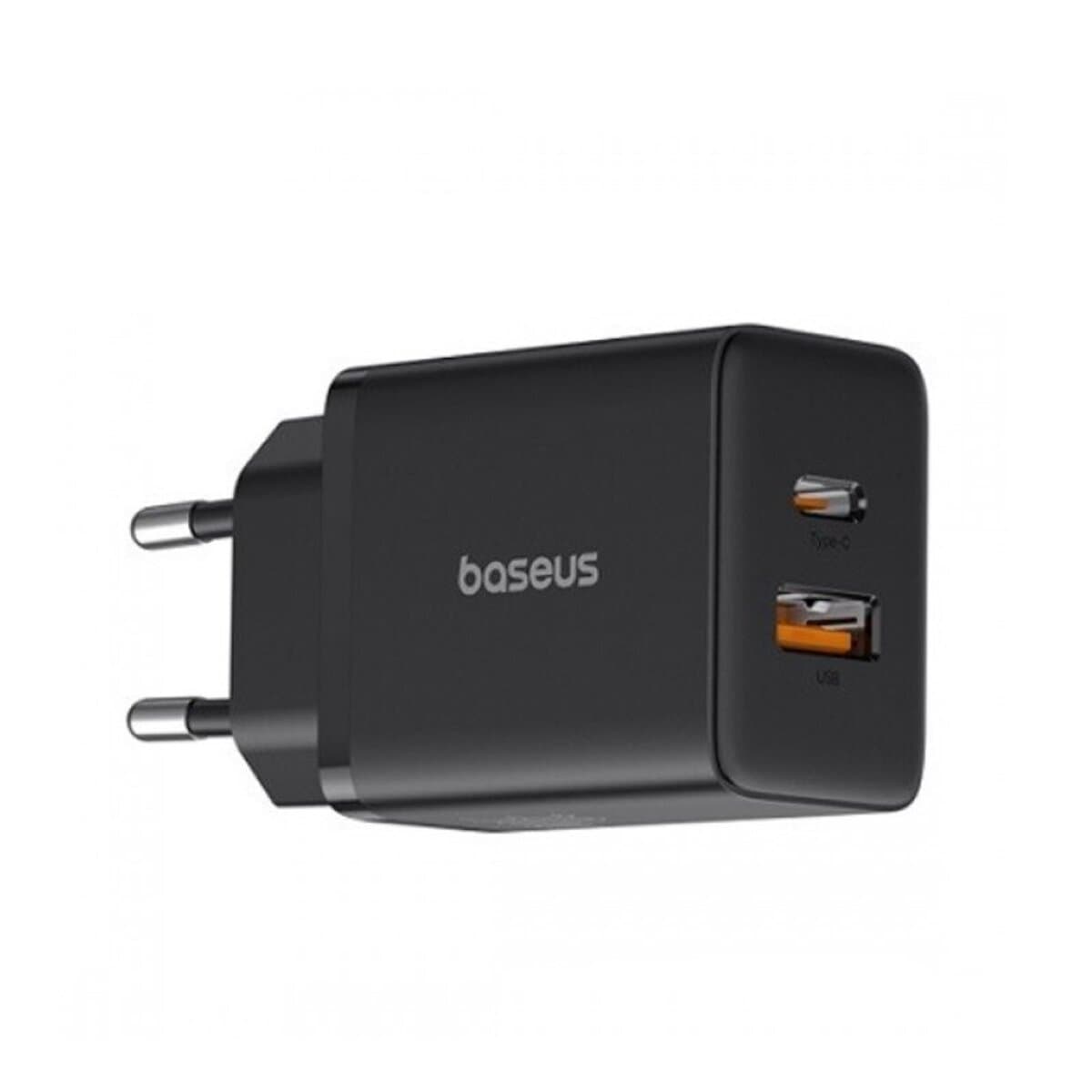 Зарядное устройство Baseus Cube Fast Charger Type-C+SBU 30W EU Cluster Black (P10111404113-00)