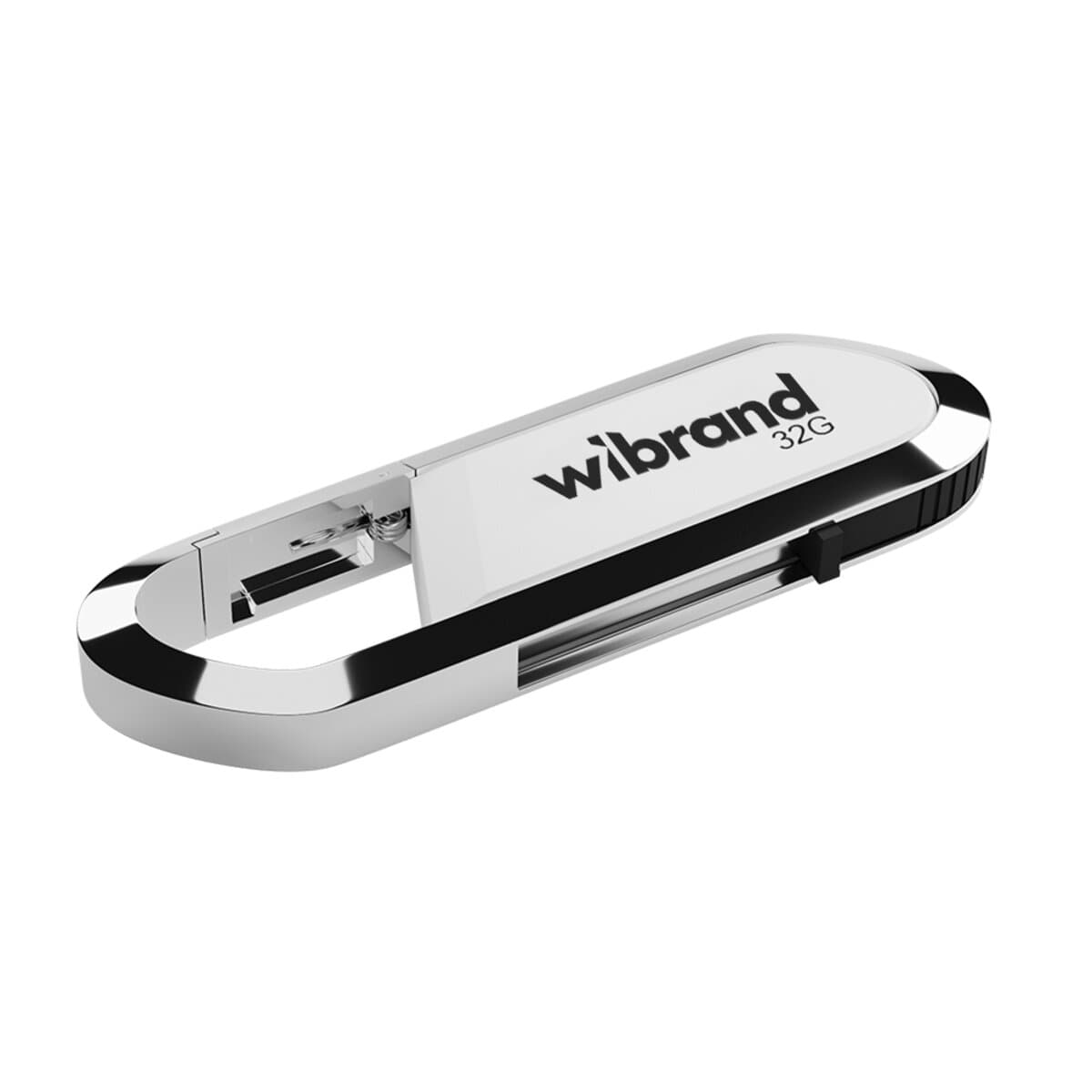 Флеш память флешка Wibrand Aligator 32Gb USB 2.0 White (WI2.0/AL32U7W)