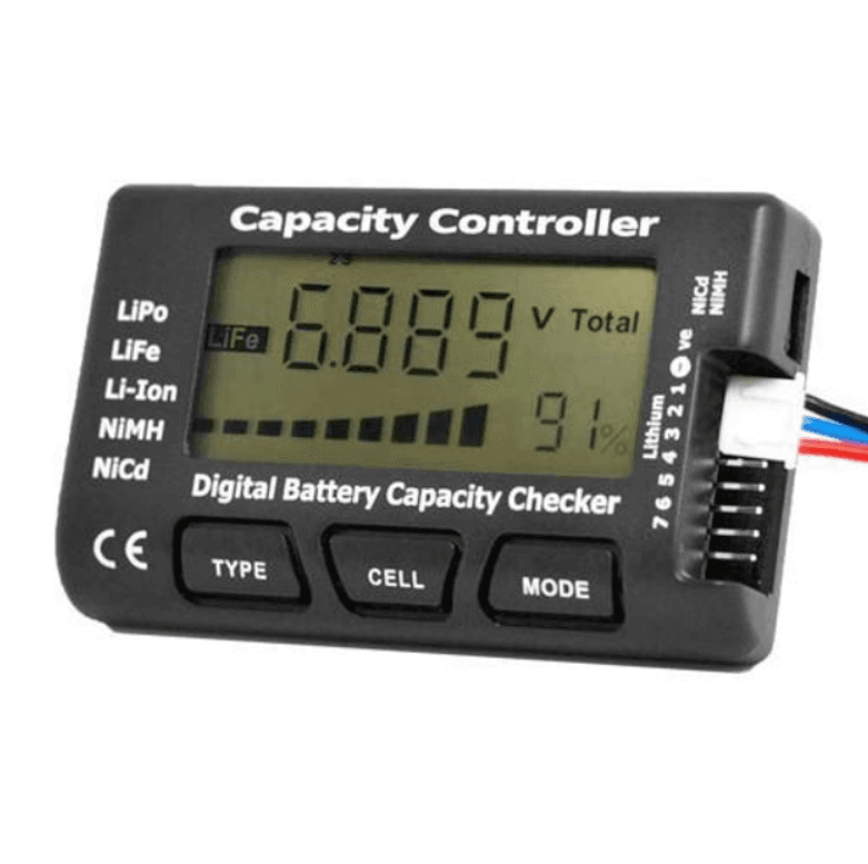 Тестер RC акумуляторів до 7 комірок РК Li-pol LiFe Li-ion NiMH Nicd РК 2.1'' Black (360502)