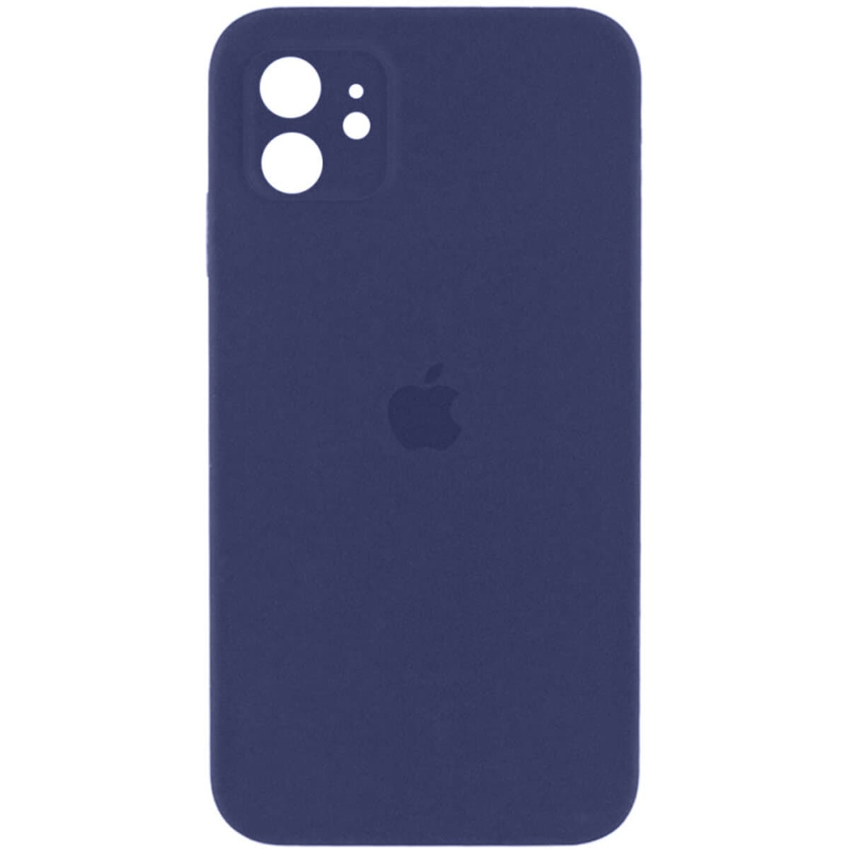 Защитный чехол-накладка Silicone Full Case AA Camera Protect для Apple iPhone 12 Dark Blue (FullAAi12-7)