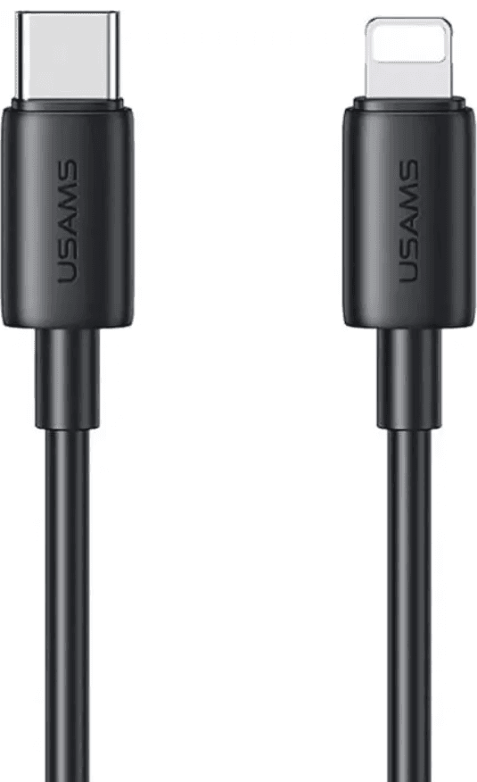 Кабель Usams SJ712 Type-C to Lightning 30W Fast Charging Data Cable 1m Black (SJ712USB01)