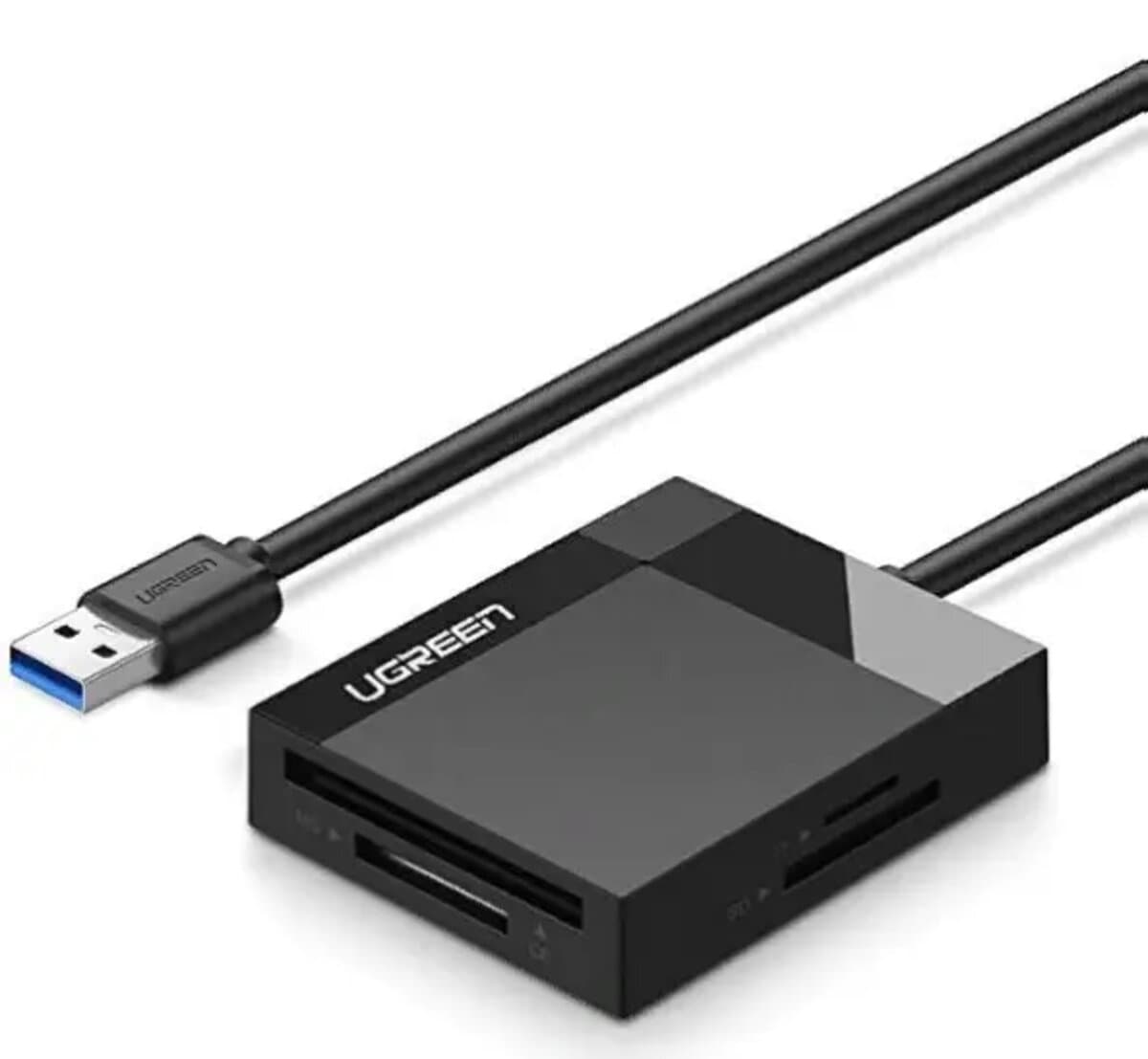 Картрідер UGREEN CR125 USB 3.0 All-in-One Card Reader 50см Black (UGR-30333)