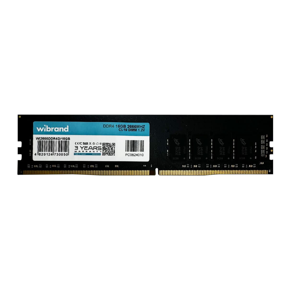Оперативна пам'ять Wibrand 16GB DDR4 2666MHz CL19 DIMM (WI2666DDR4D/16GB)