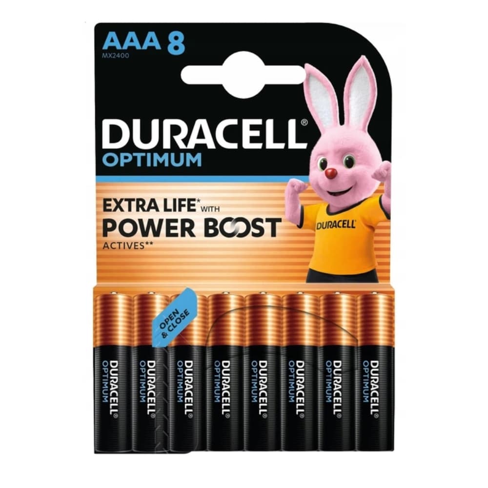 Батарейка Duracell LR3/AAA OPTIMUM 1.5V 8шт