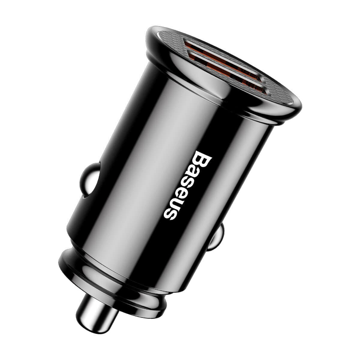 Автомобильное зарядное устройство Baseus Circular Plastic 2xUSB 30W QC3.0 Black (CCALL-YD01)