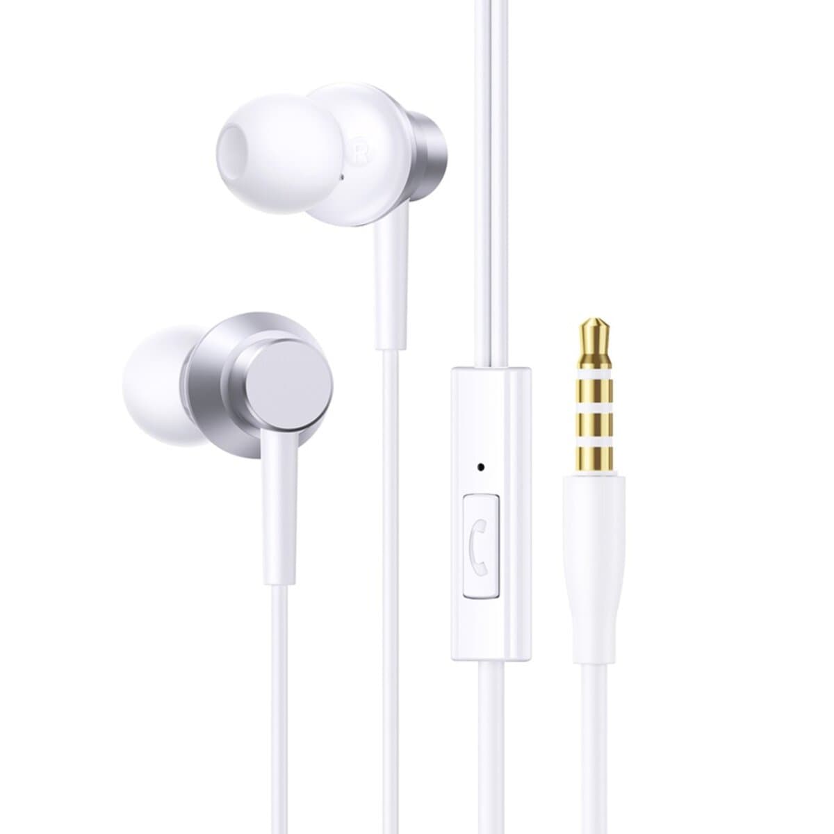Провідні навушники з мікрофоном Baseus Encok HZ11 Wired Earphones 3.5 мм 1.1м White (A00164200213-Z1)
