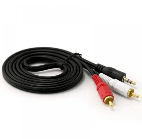 Кабель B00038 AUX Audio 3.5мм RCAx2 M/M 3м Black