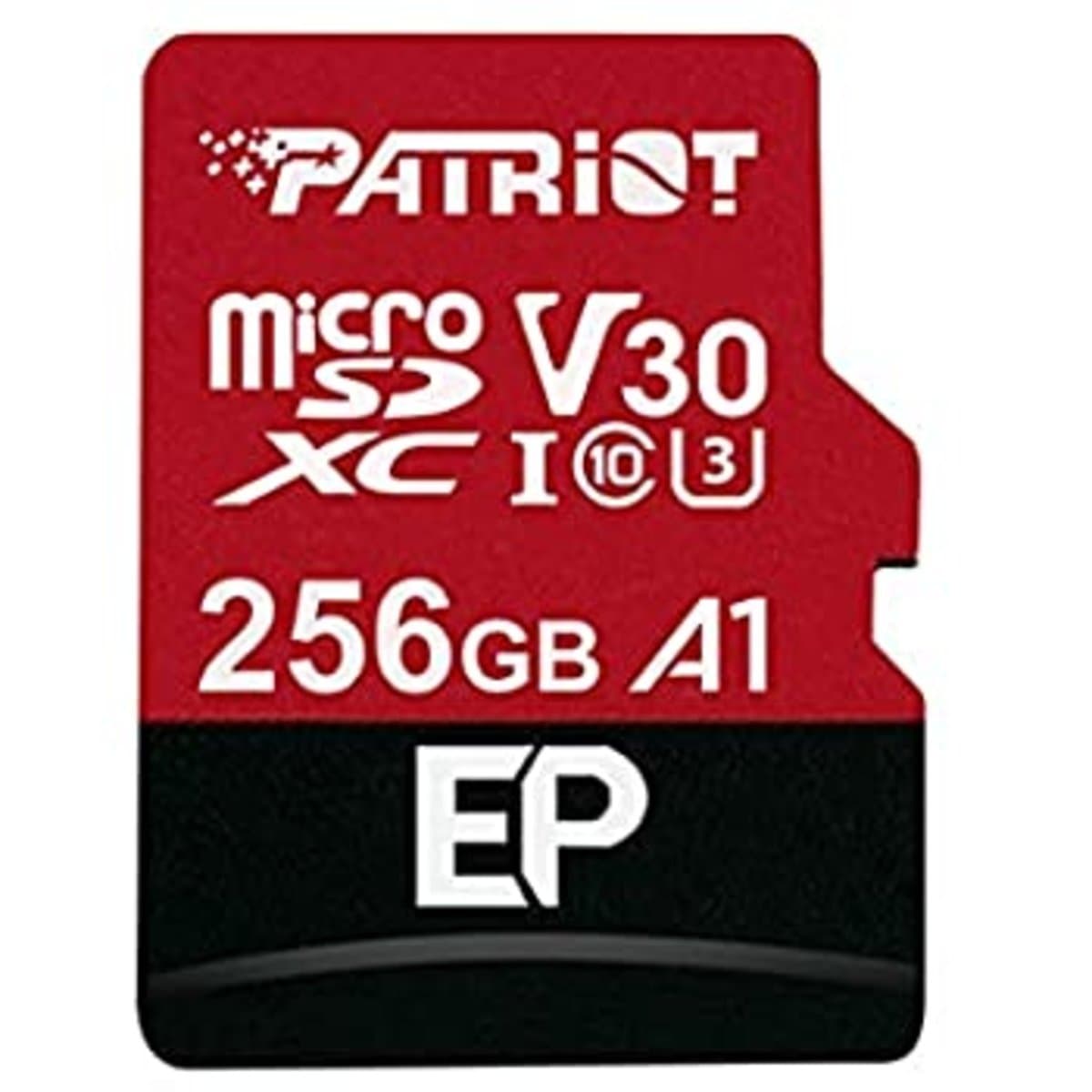 Карта памяти Patriot EP Series 256Gb microSDXC UHS-1 U3 class 10 V30 R-100MB/s W-80MB/s adapter SD (PEF256GEP31MCX)