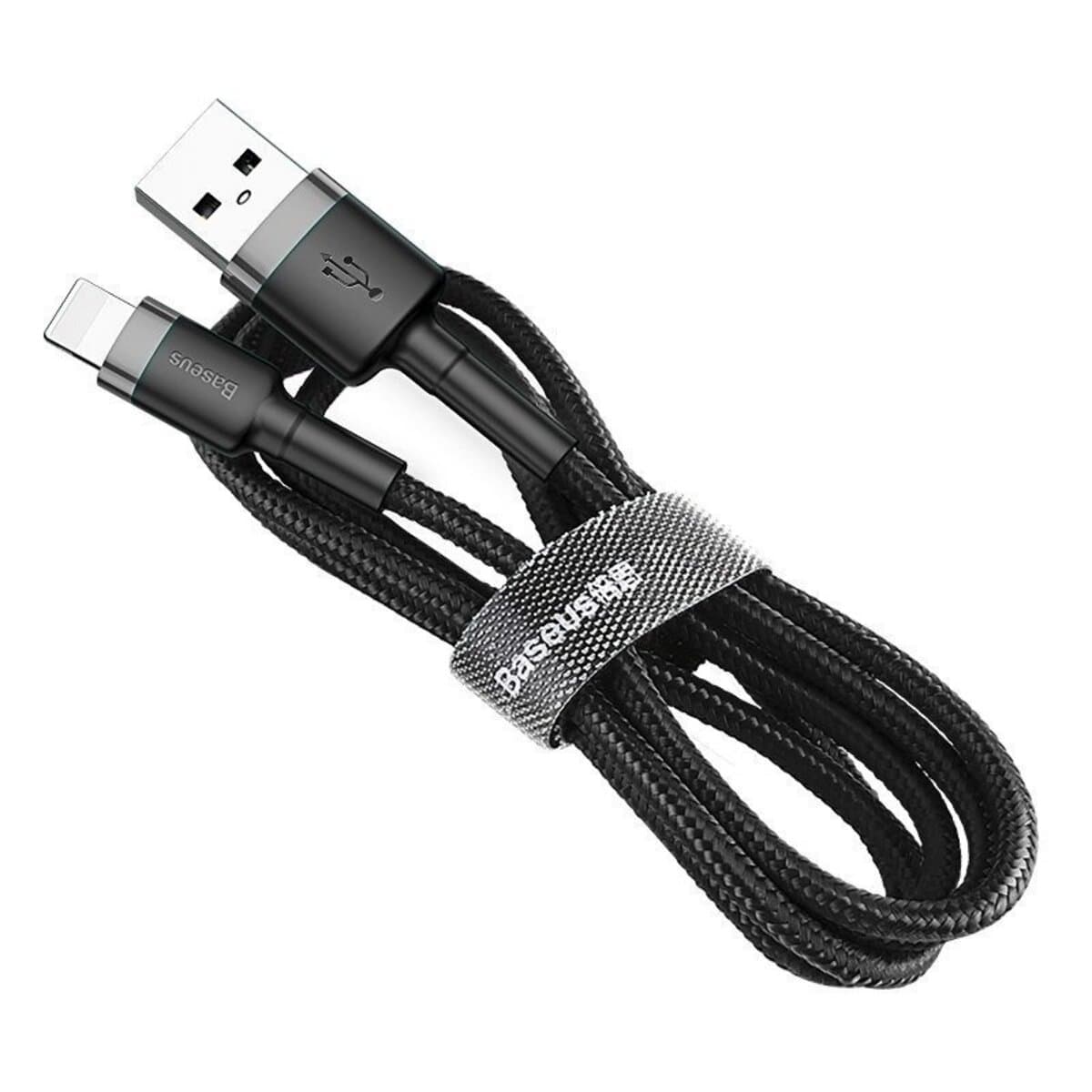 Кабель Baseus Cafule Cable USB to lightninh 2.4A 0.5m Black (CALKLF-AG1)