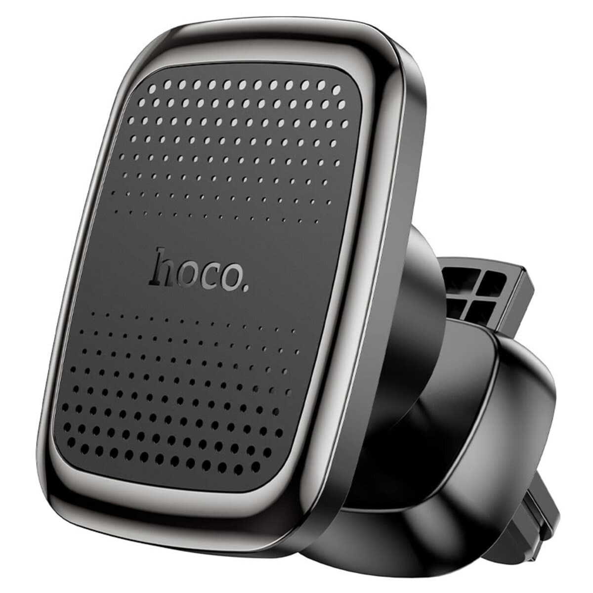 Автомобільний утримувач автоутримувач HOCO CA106 Air outlet magnetic car holder Black Metal Gray