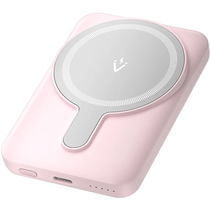 Powerbank павербанк УМБ Vention Magnetic Wireless 5000mAh 20W PD 1xType-C QI-15W Pink (FHSP0)