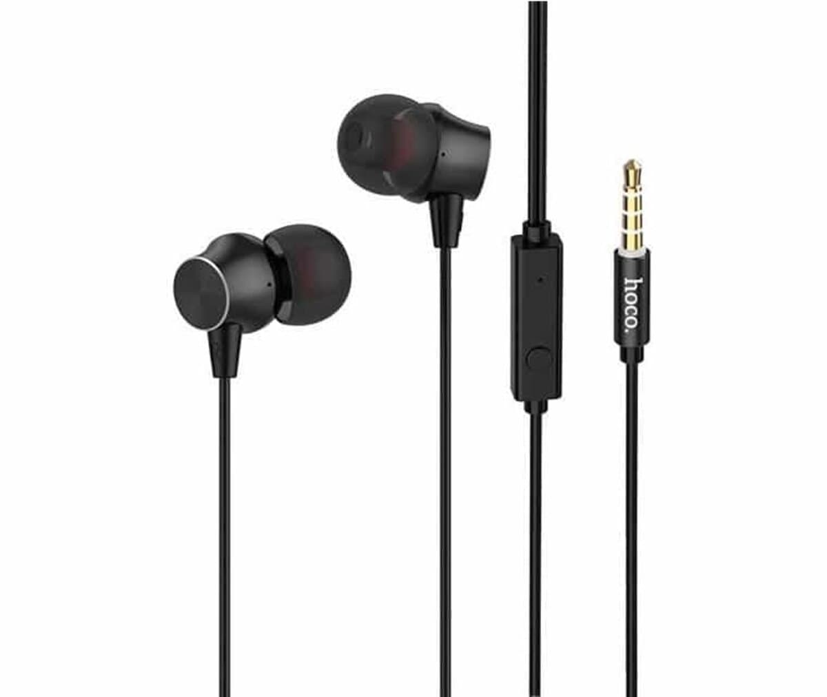 Дротові навушники HOCO M51 Proper sound універсальні earphones with mic 3.5mm 1.2m Black