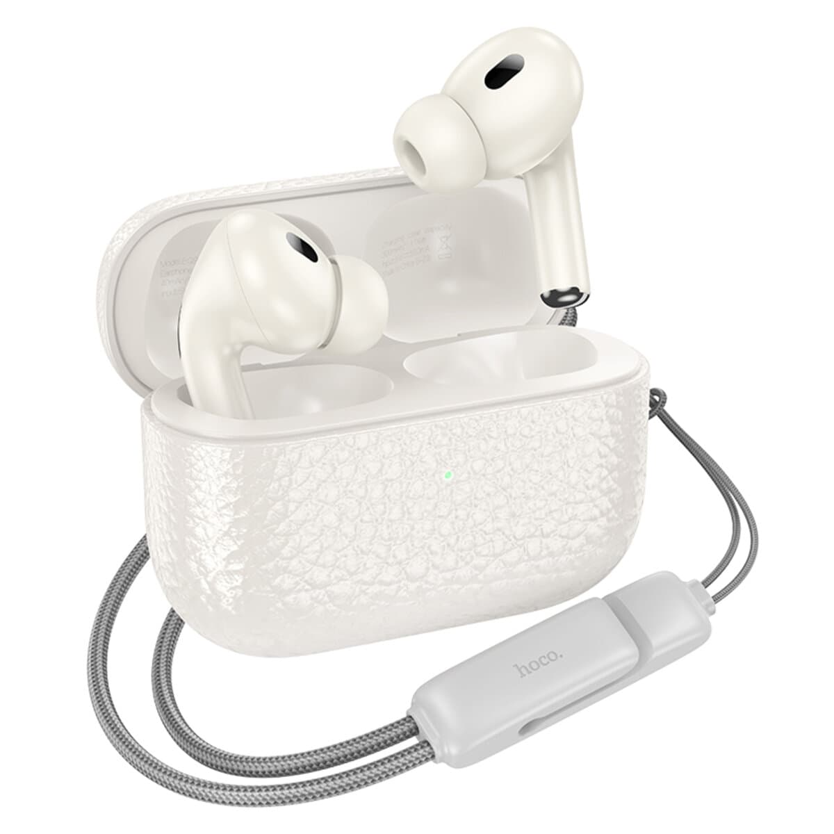 Бездротові навушники HOCO EQ9 Plus Duke true wireless ANC Noise Reduction BT5.3 headset TWS 300mAh Milky White