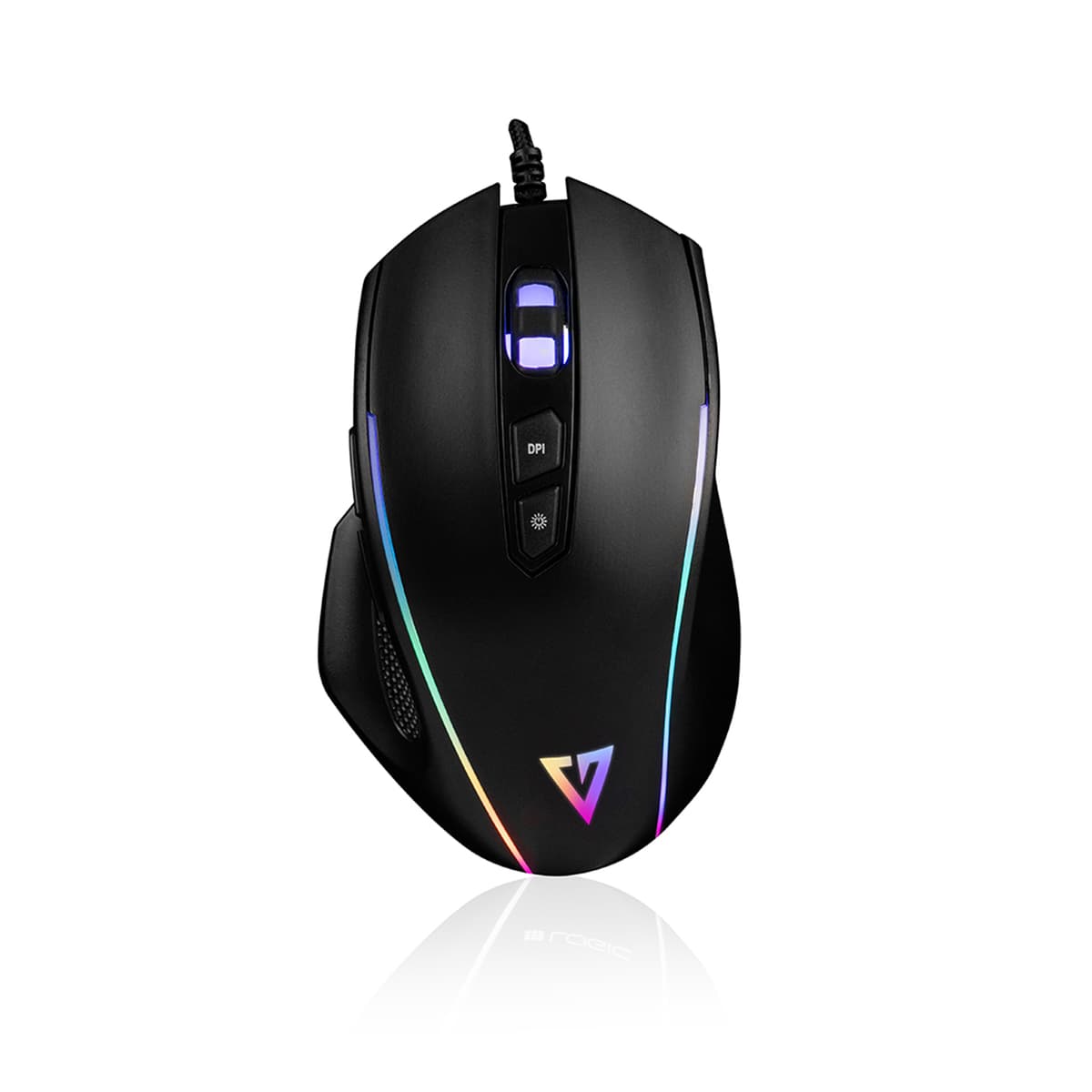 Дротова мишка Modecom MC-GM5 Volcano 8кн 3200dpi RGB Black (M-MC-GM5-100)