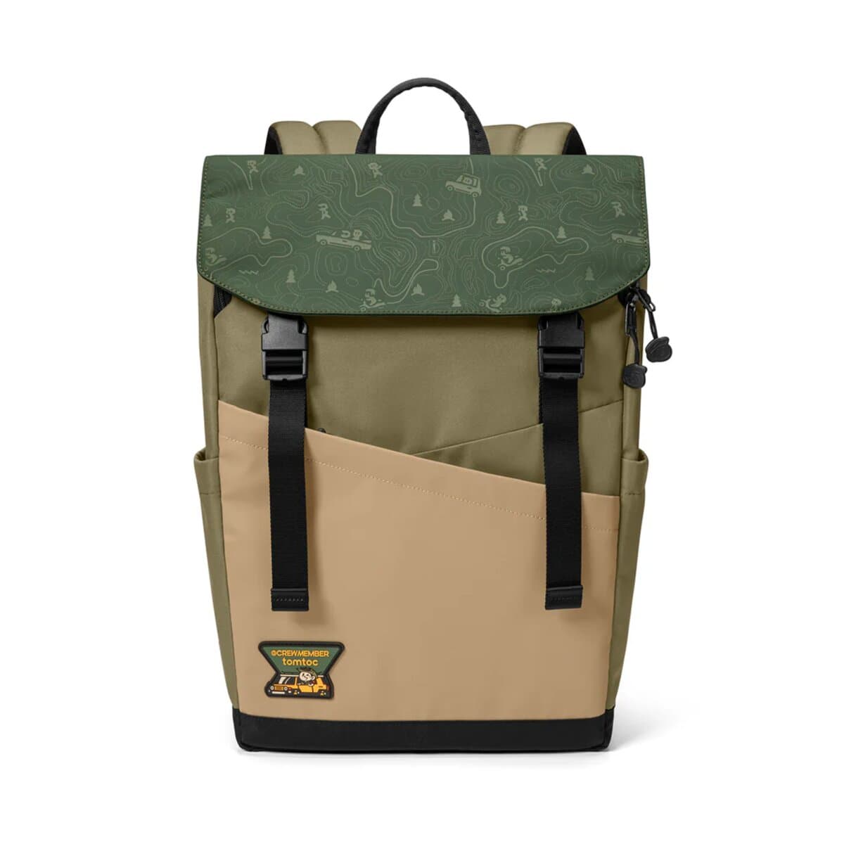 Рюкзак для ноутбка Tomtoc Slash-T64 Flip Laptop Backpack 15.6'' 18L Green (T64M1T1GC)