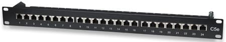 Патч-панель Intellinet 513487 19" 24xRJ45 FTP Cat.5e 1unit Black