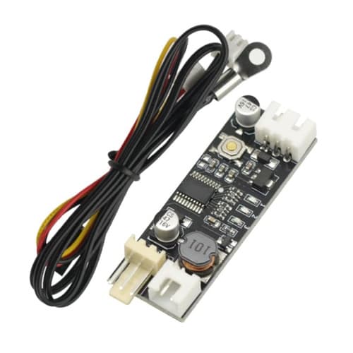 ШИМ регулятор скорости вентилятора DC 12В 0.8А PWM с термодатчиком (974467)