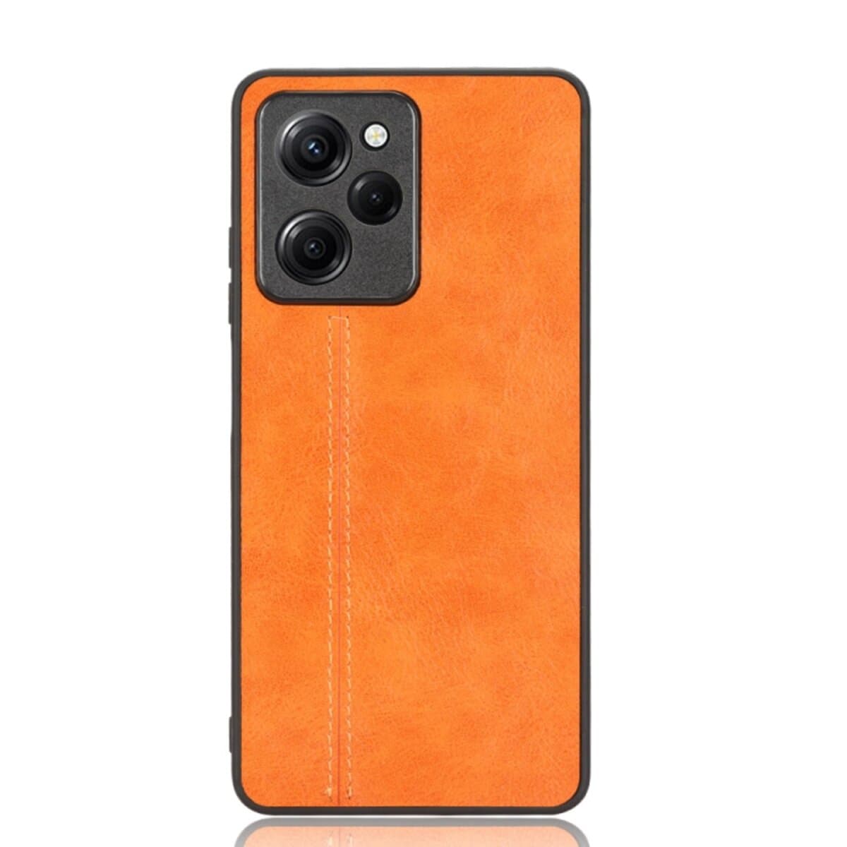 Защитный чехол-накладка Cosmiс Leather Case для Poco X5 Pro 5G Orange (CoLeathPocoX5pOrange)