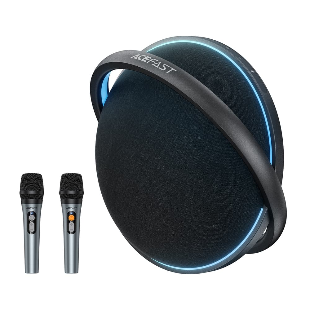 Бездротова портативна колонка з мікрофонами ACEFAST K5 Max portable wireless speaker 6000mAh Black