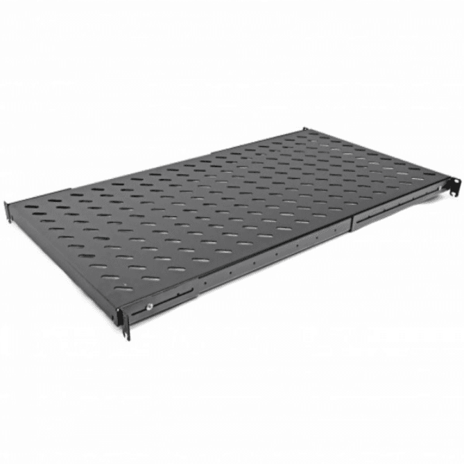 Серверна полиця 19" 4 точки кріплення глибина 850мм перфорована Black (UA-SH4-850B)