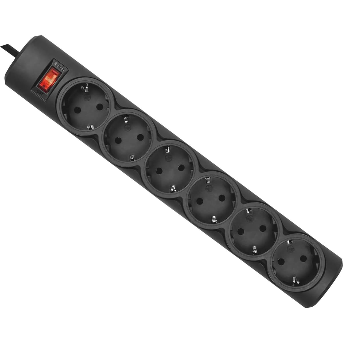 Мережевий фільтр подовжувач Power filtr 3м Defender DFS 153 6 розеток з вимикачем Black (994950)