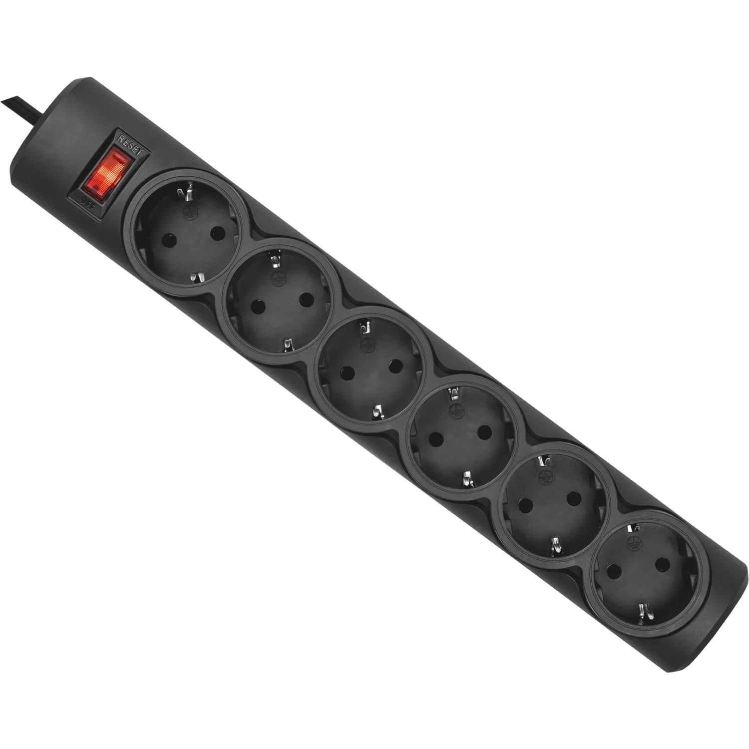Мережевий фільтр подовжувач Power filtr 3м Defender DFS 153 6 розеток з вимикачем Black (994950)