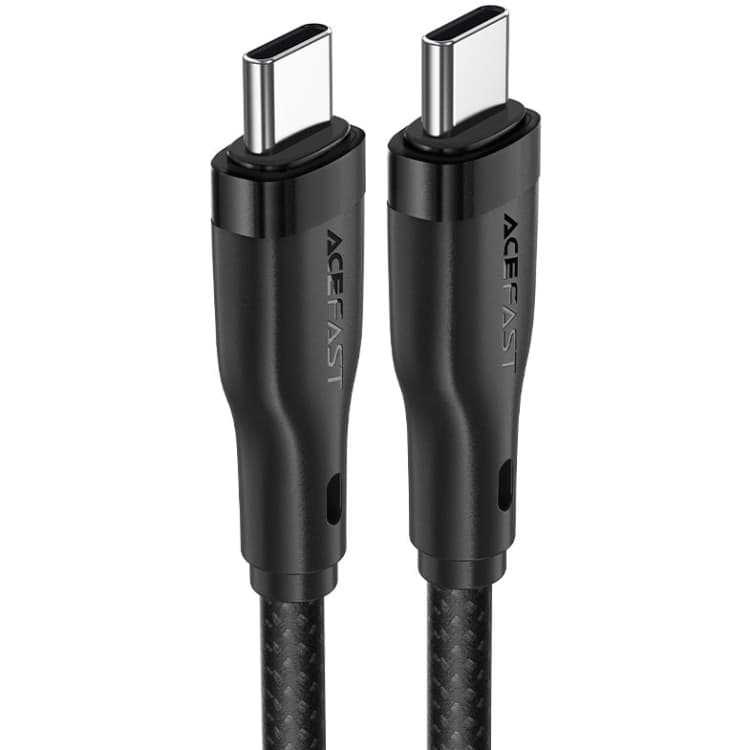 Кабель Acefast C8-03 USB 2.0 Type-C to Type-C 1.2 м 3A Black
