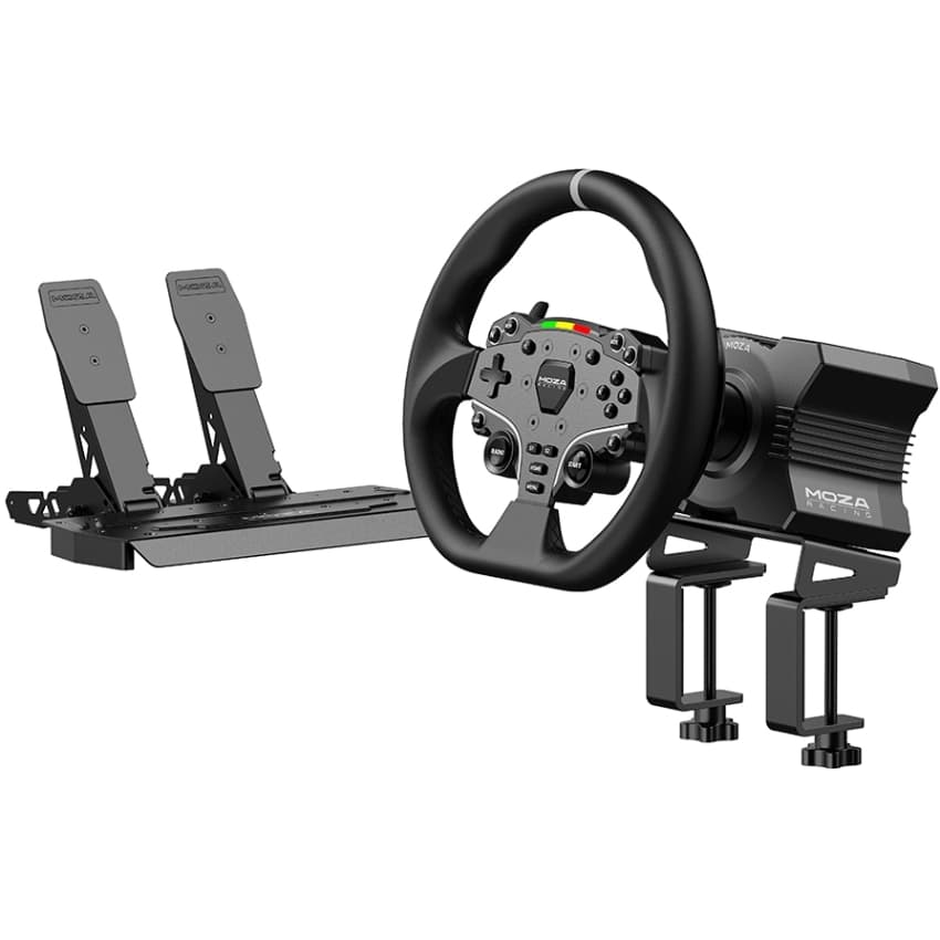 Ігрове кермо з педалями MOZA Racing R5 Racing Bundle для PC 22кн SR-P Lite кермо ES Black (RS20_Moza)