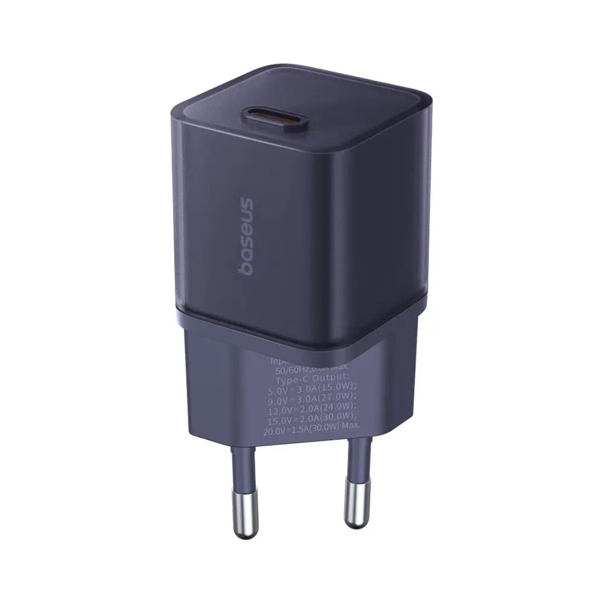 Зарядное устройство Baseus GaN5S Fast Charger 1xType-C 30W EU Midnight Purple (P10162504523-00)