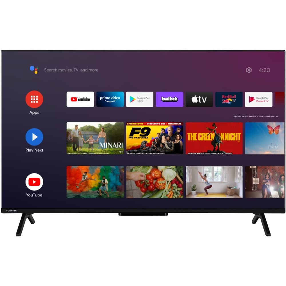 Телевізор Toshiba 50QA2363DG 50'' 4K UHD QLED T2 Android 11 2x10W Dolby MS12 HDMI Wi-Fi VESA 200 x 200 M6 Black (50QA2363DG)