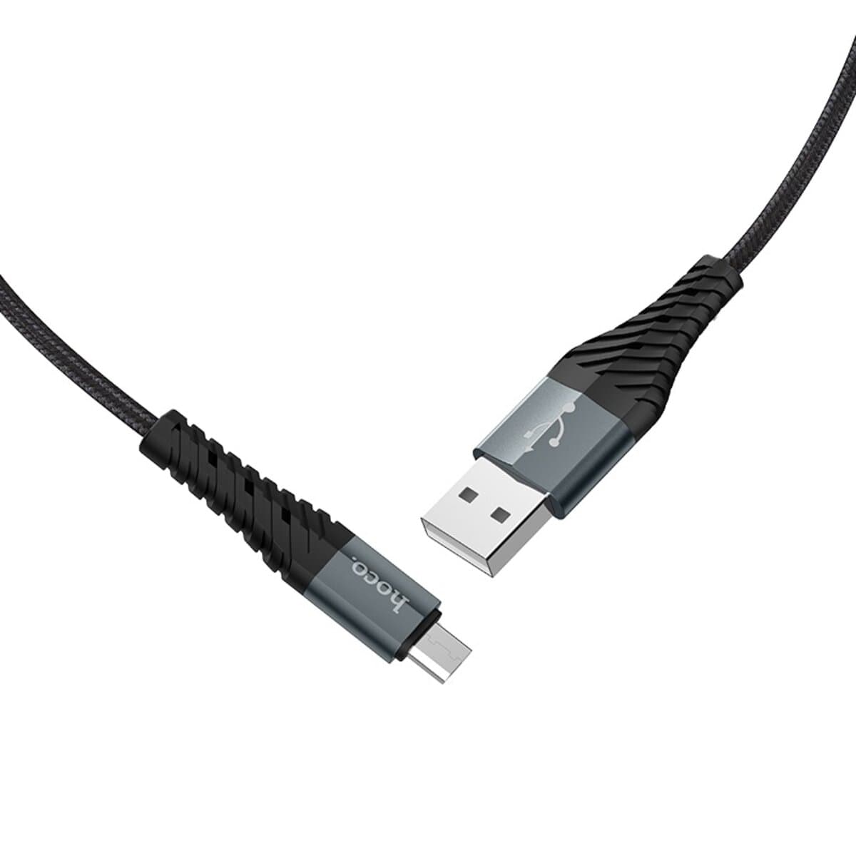 Кабель HOCO X38 Cool Charging data cable USB to MicroUSB 2.4A 1m Black