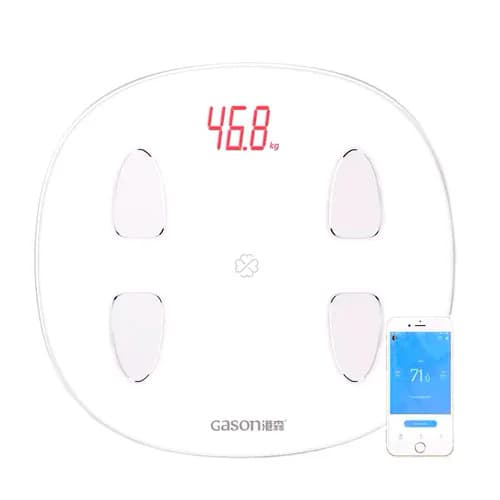 Підлогові ваги GASON S6 Bluetooth Smart 3xAAA 31x29см White (358011)