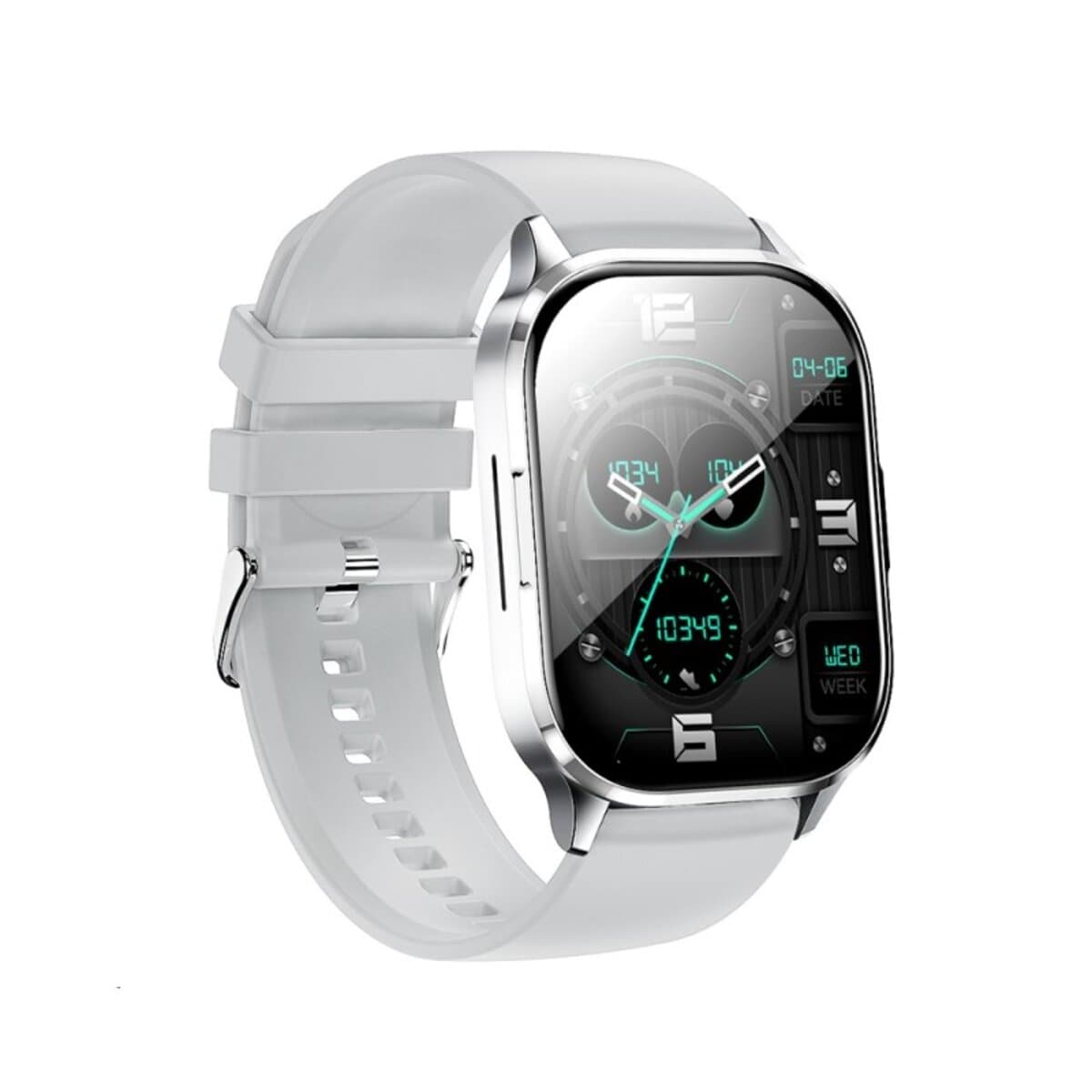Смарт-годинник Borofone BD8 AMOLED Smart sports watch call version IP67 2.01" 260mAh BT5.0 Bright Silver